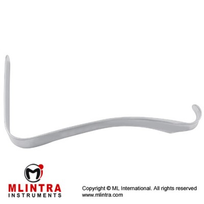 Kristeller Vaginal Retractor Stainless Steel, Blade Size 115 x 29 mm